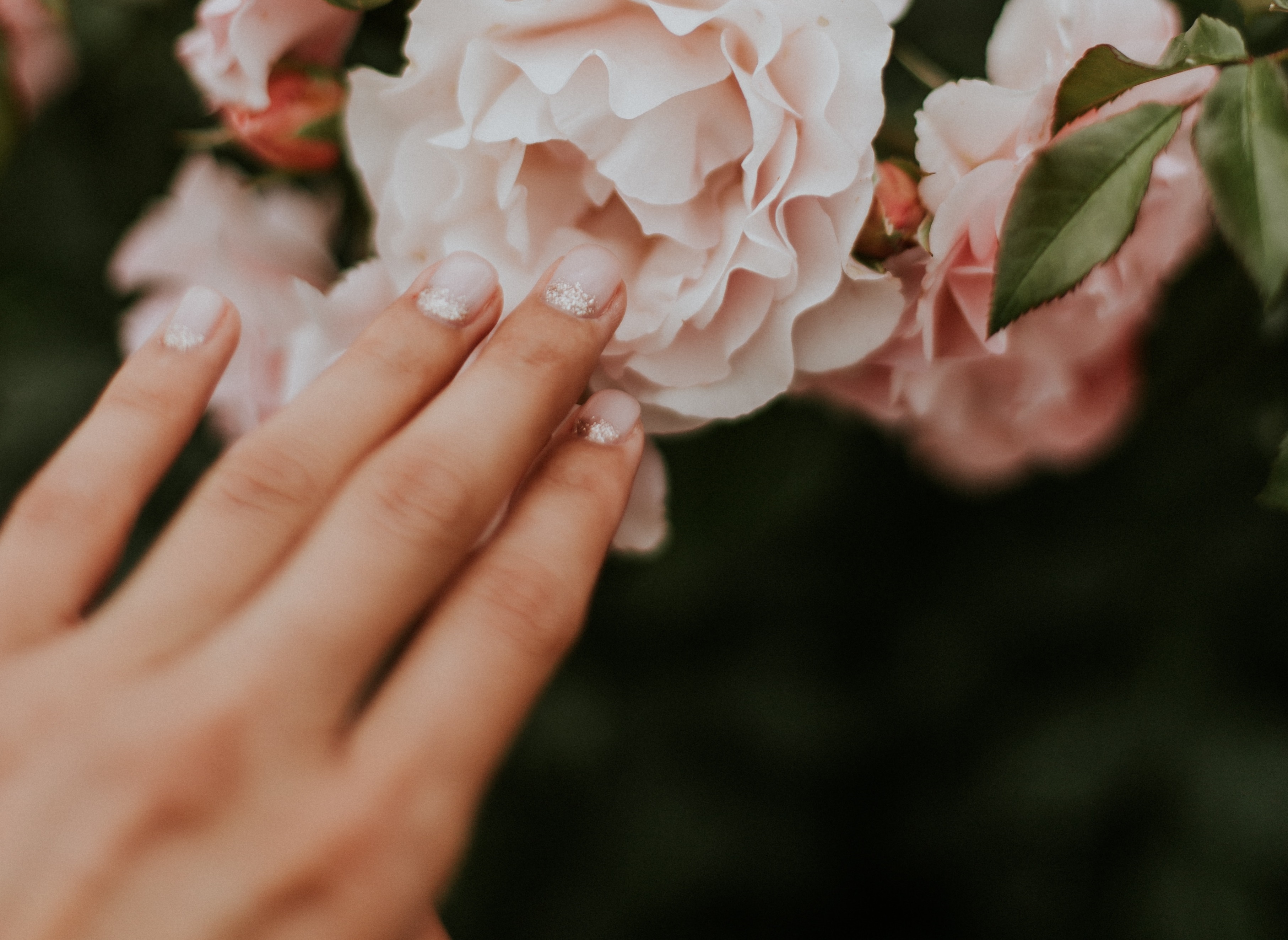 Christmas Nude Nails by Michael and Helena Linsky of Q61 